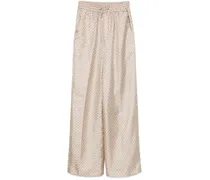 Hose mit Hanging Hook-Print - Nude