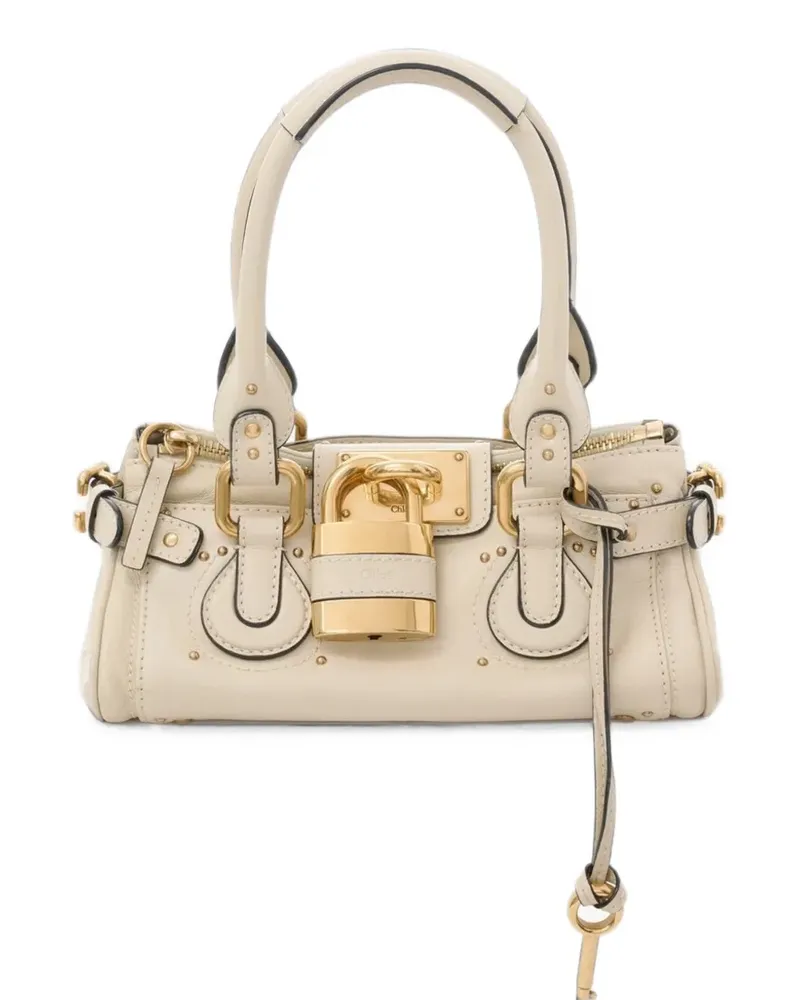 Chloé Kleiner Paddington Tote Bag mit Schloss - Nude Nude