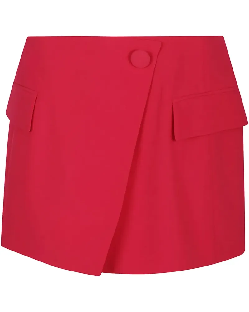 Balmain Gewickelter Minirock - Rot Rot