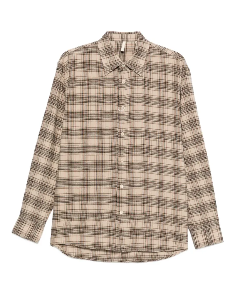 Sunflower checked cotton shirt - Nude Nude