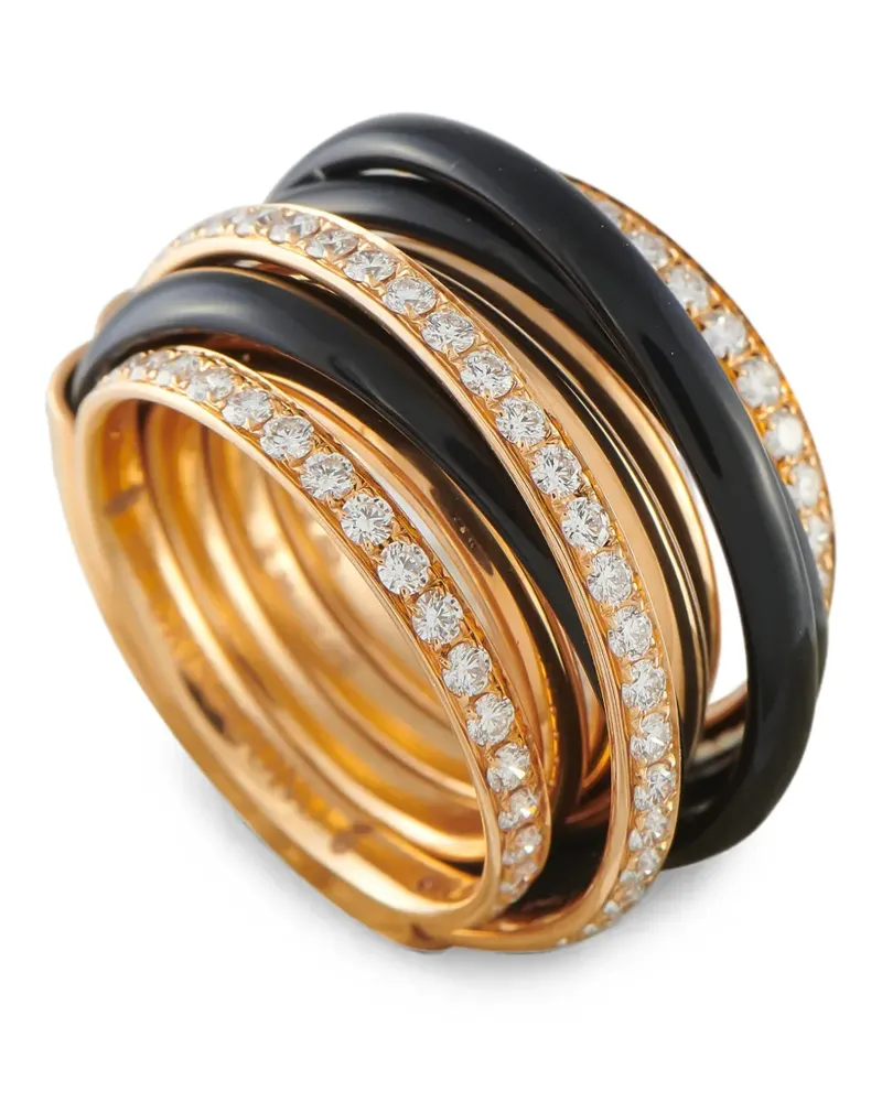 De Grisogono Allegra Ring mit Diamanten und Keramik - Gold Gold