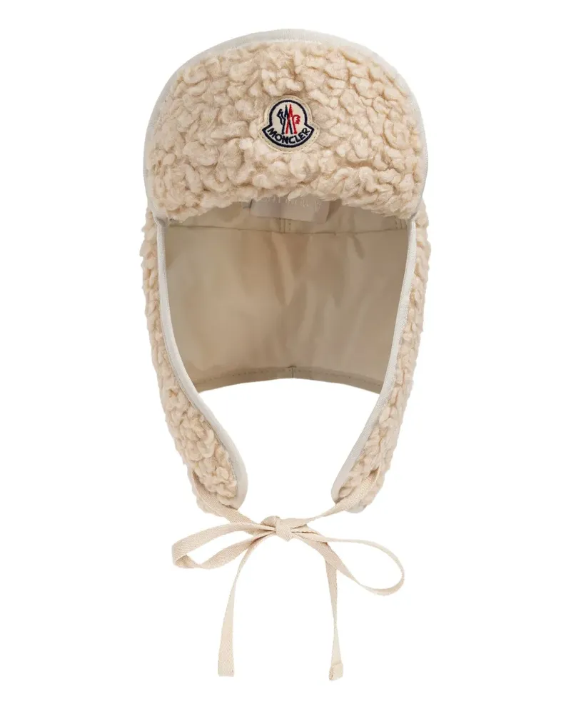 Moncler Wendbarer Hut mit Logo-Patch - Nude Nude