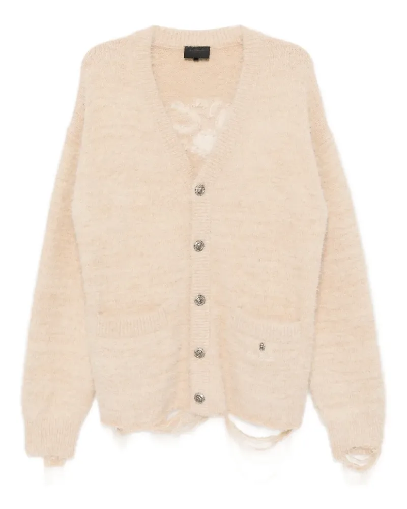 BAPE Cardigan mit Logo-Stickerei - Nude Nude