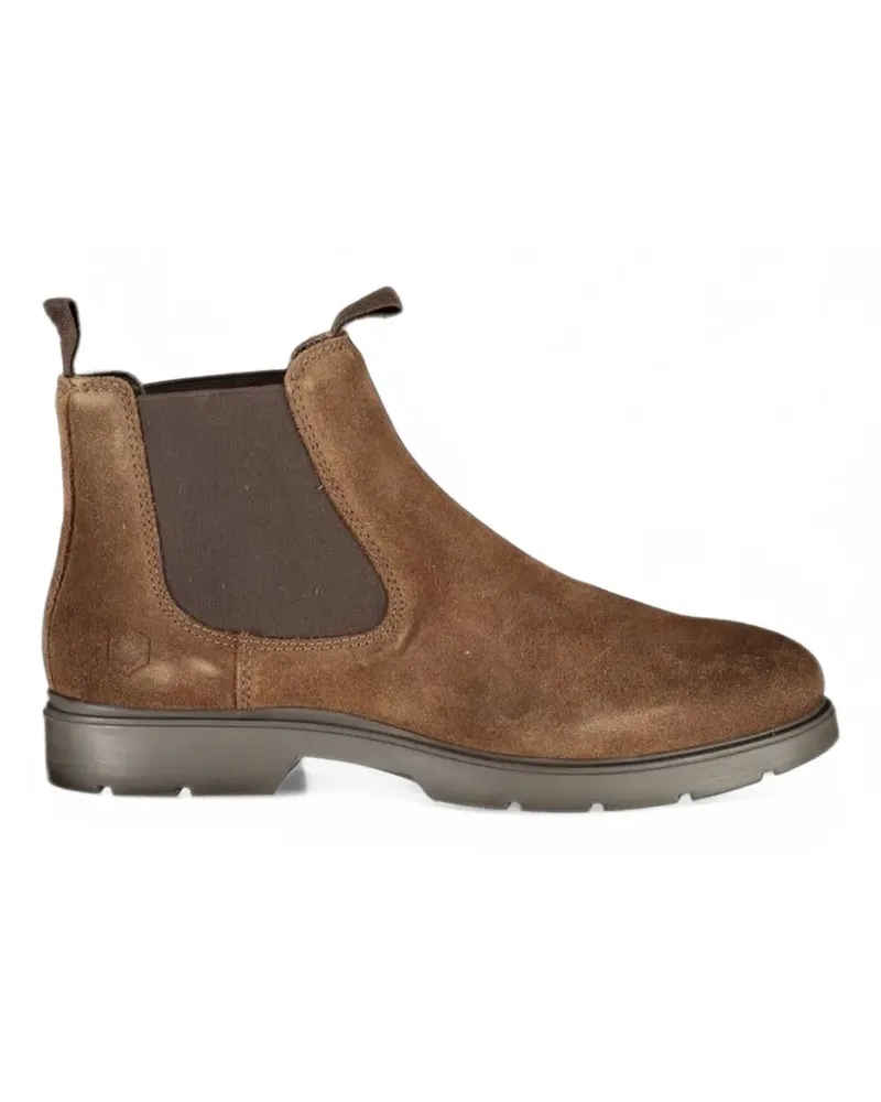 Lumberjack suede-effect elasticated ankle boots - Braun Braun