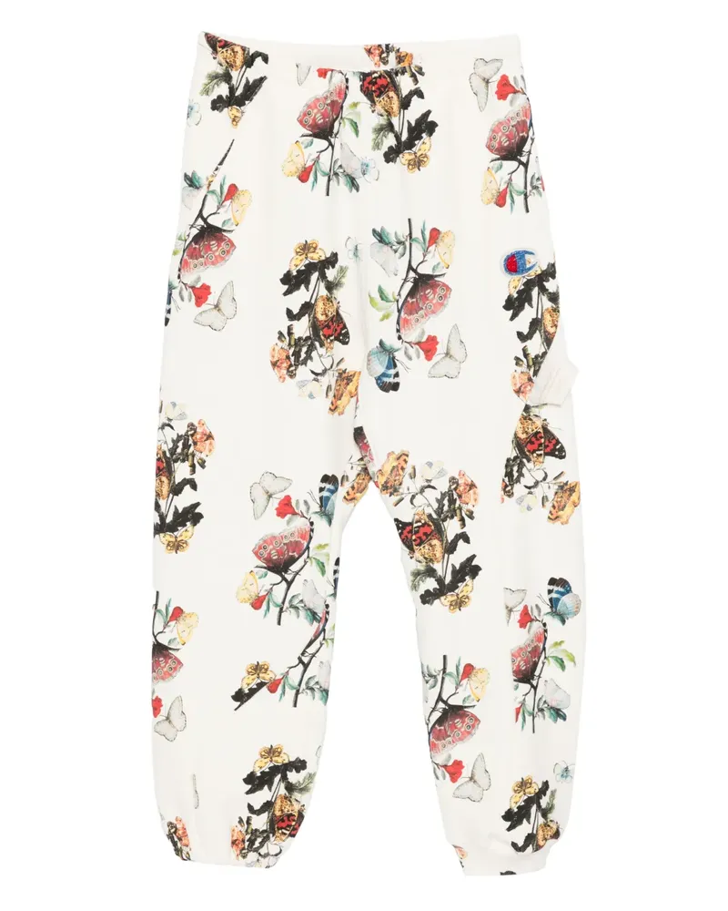 Undercover x Champion floral-print track pants - Nude Nude
