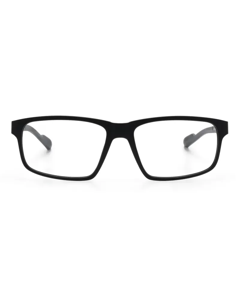 adidas Brille mit eckigem Gestell - Schwarz Schwarz