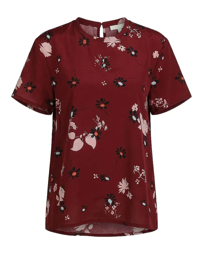 Valentino Garavani Bluse mit Blumenprint - Rot Rot