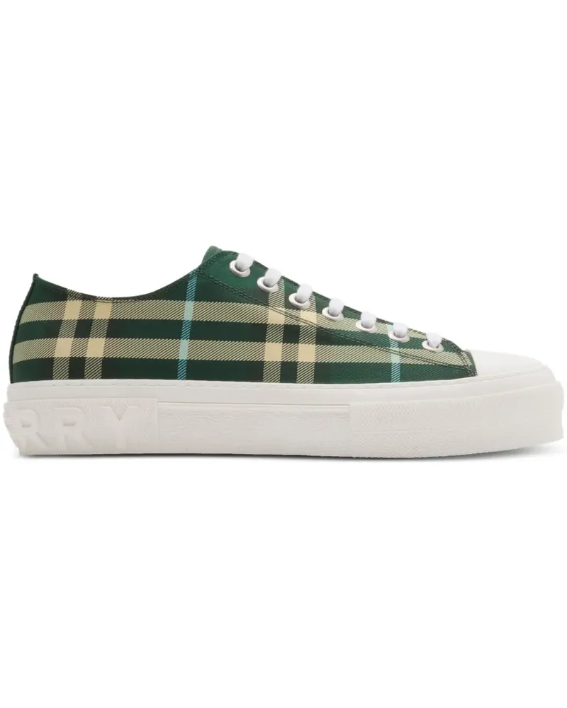 Burberry Sneakers mit Check - Grün Grün