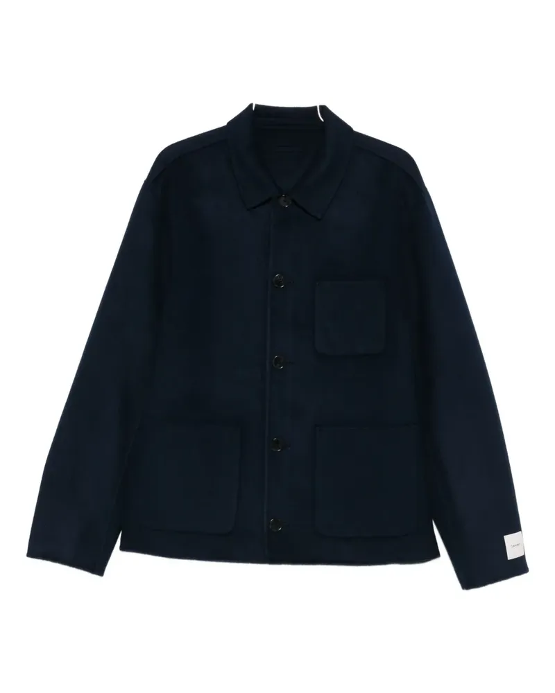 Calvin Klein Hemdjacke mit Knopfleiste - Blau Blau