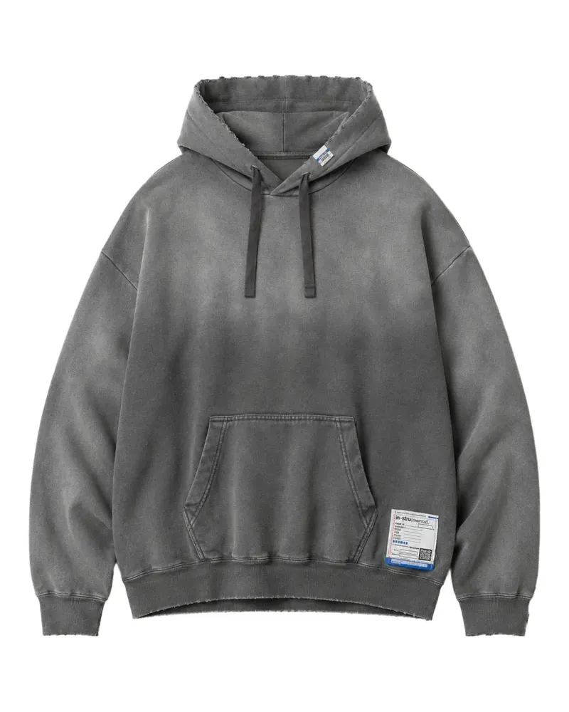 MIHARAYASUHIRO sun-faded like distressed hoodie - Schwarz Schwarz