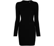 Minikleid aus Monogramm-Jacquard - Schwarz