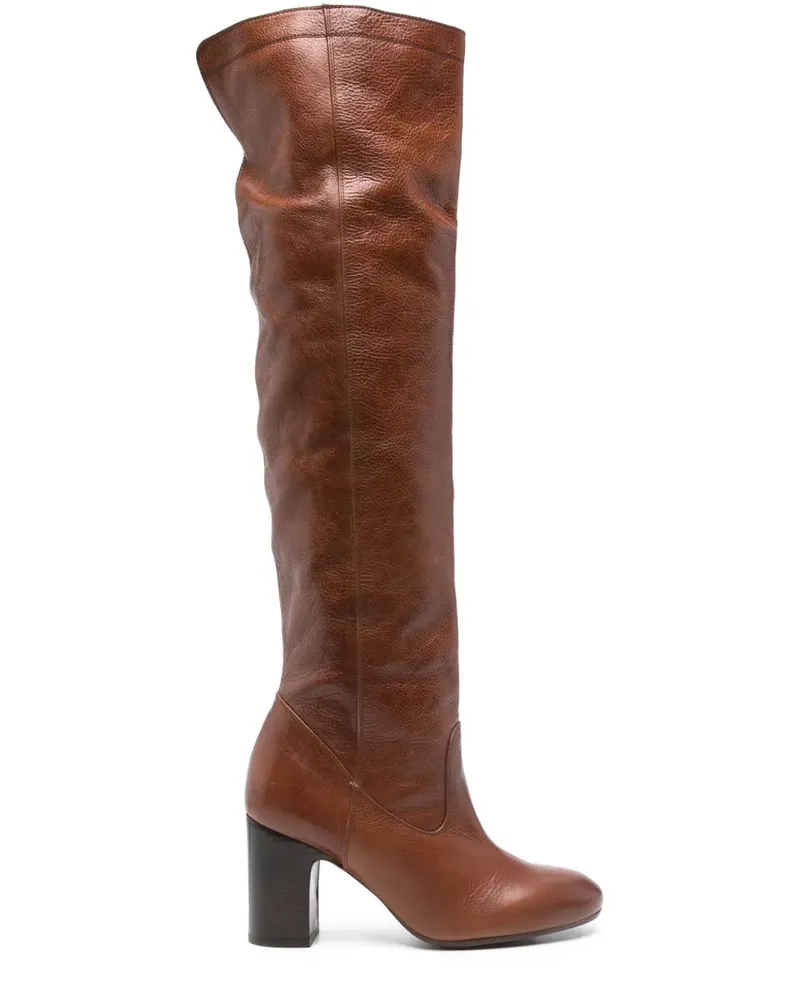 Chie Mihara Kniehohe Stiefel 80mm - Braun Braun