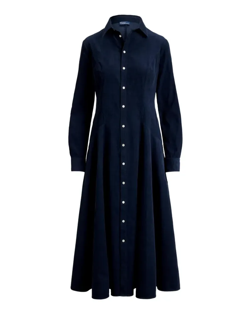 Ralph Lauren Tyler Hemdkleid aus Cord - Blau Blau