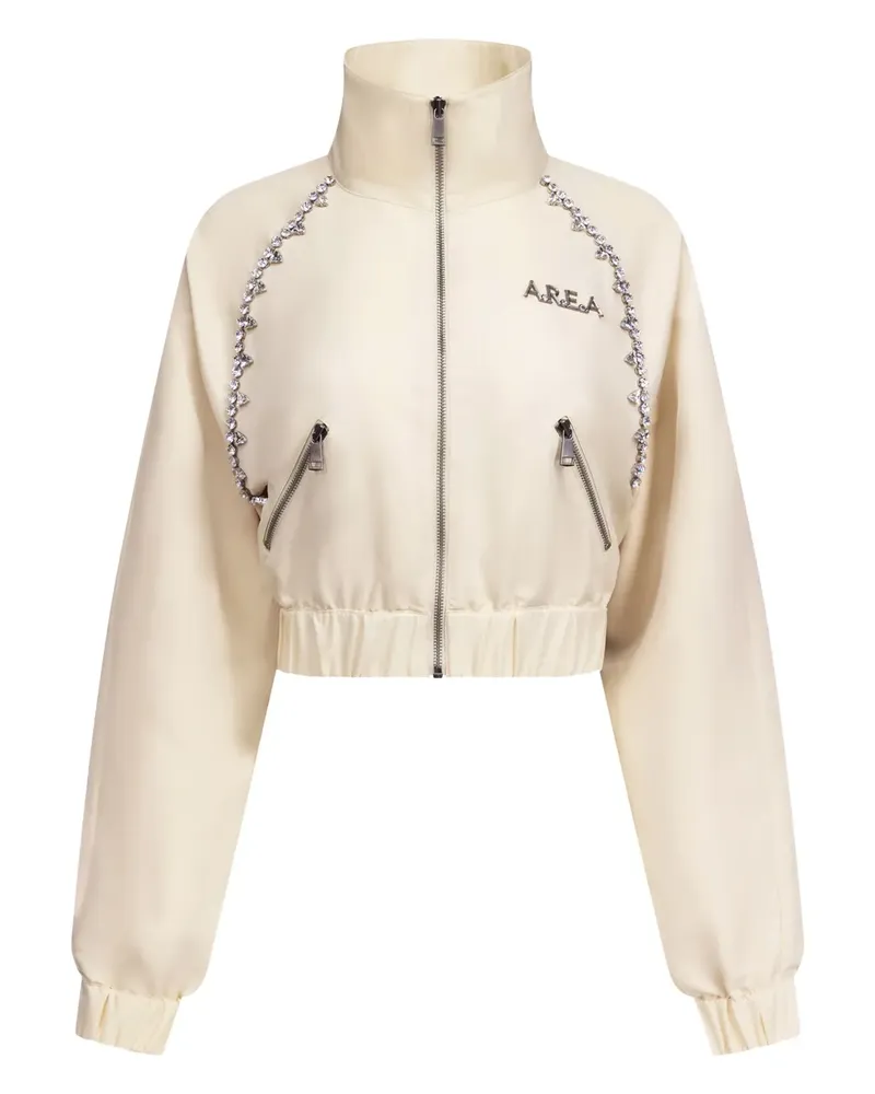 Area Kristallverzierte Sportjacke - Weiß Weiß