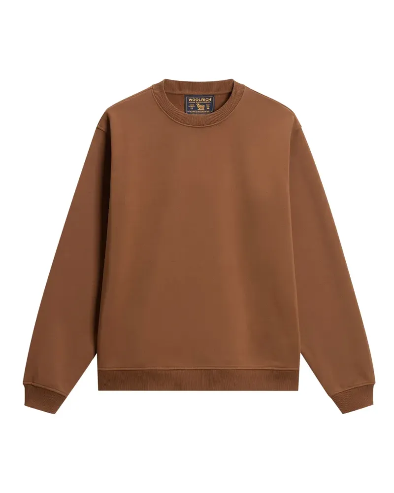 Woolrich Sweatshirt mit Logo-Print - Braun Braun