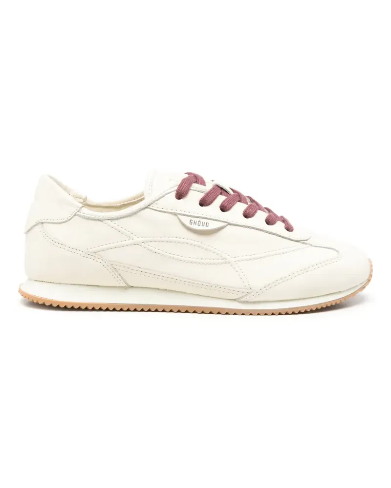 GHŌUD logo-patch panelled sneakers - Nude Nude