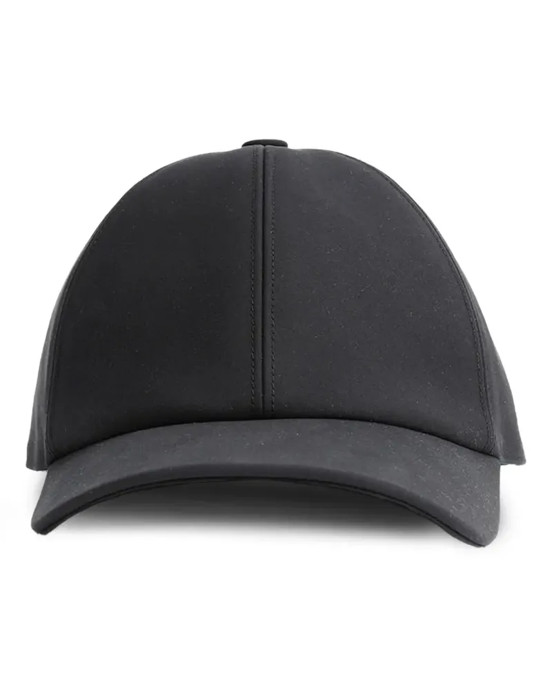 Fendi logo-tape baseball cap - Schwarz Schwarz