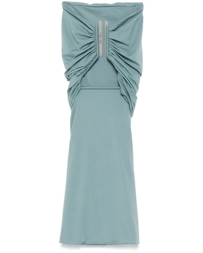 Rick Owens Jersey-Minikleid mit Krappendetail - Blau Blau