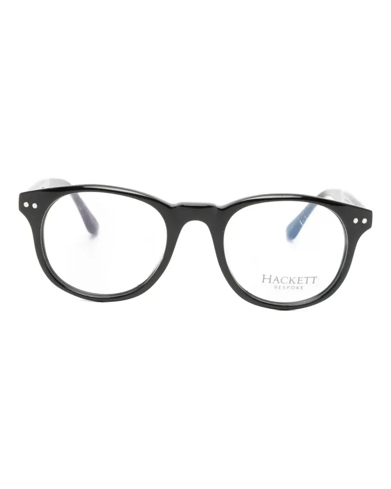 Hackett Bespoke round-frame glasses - Schwarz Schwarz