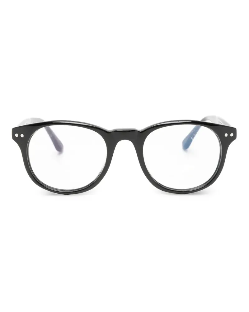 Hackett Bespoke round-frame glasses - Schwarz Schwarz