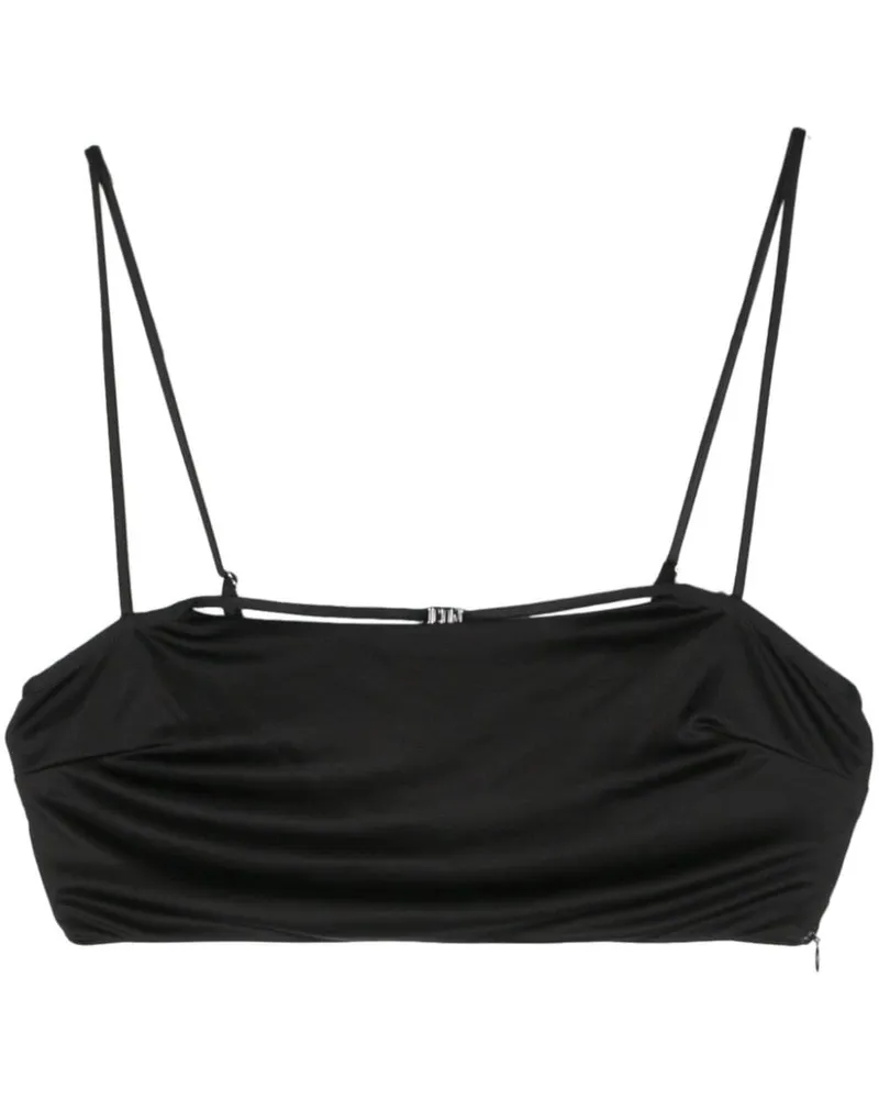 Dsquared2 Cropped-Oberteil mit Print - Schwarz Schwarz