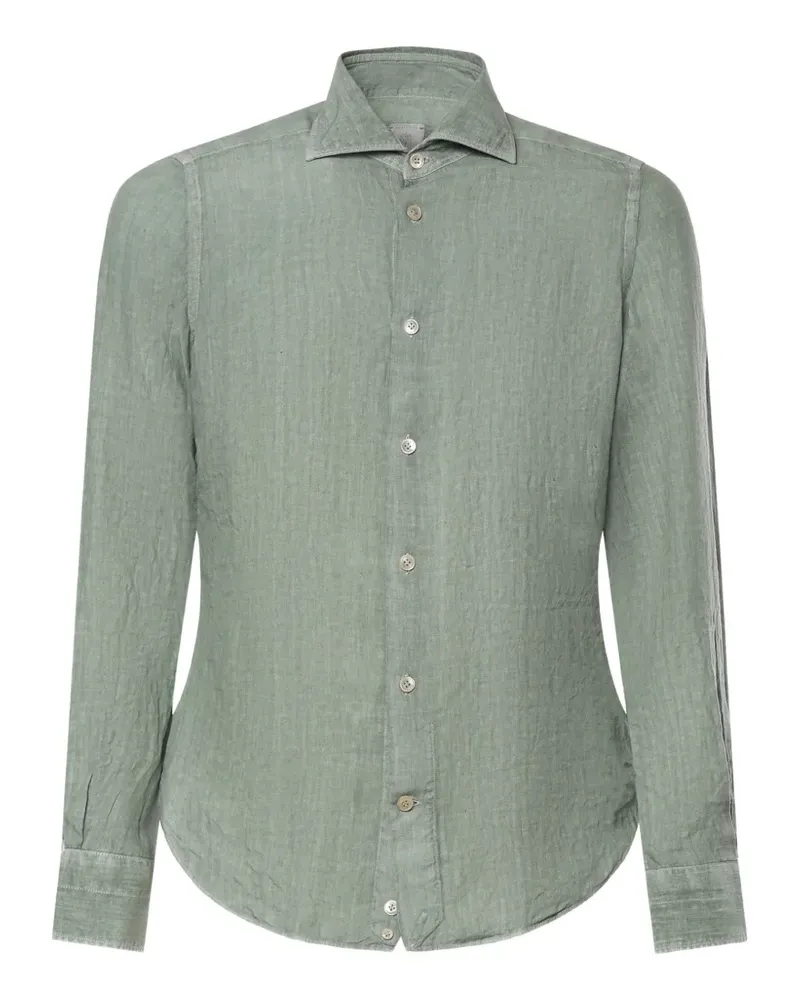 Eleventy Dandy linen shirt - Grün Grün