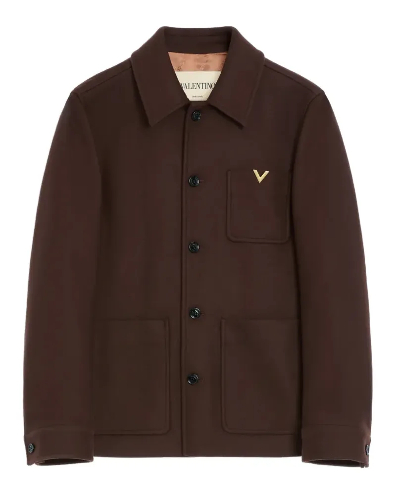 Valentino Garavani Wolljacke mit VGold - Braun Braun