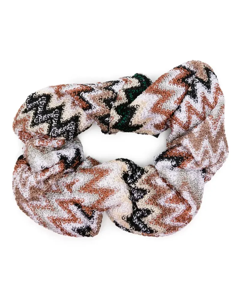 Missoni Haargummi mit Zickzackmuster - Weiß Weiß