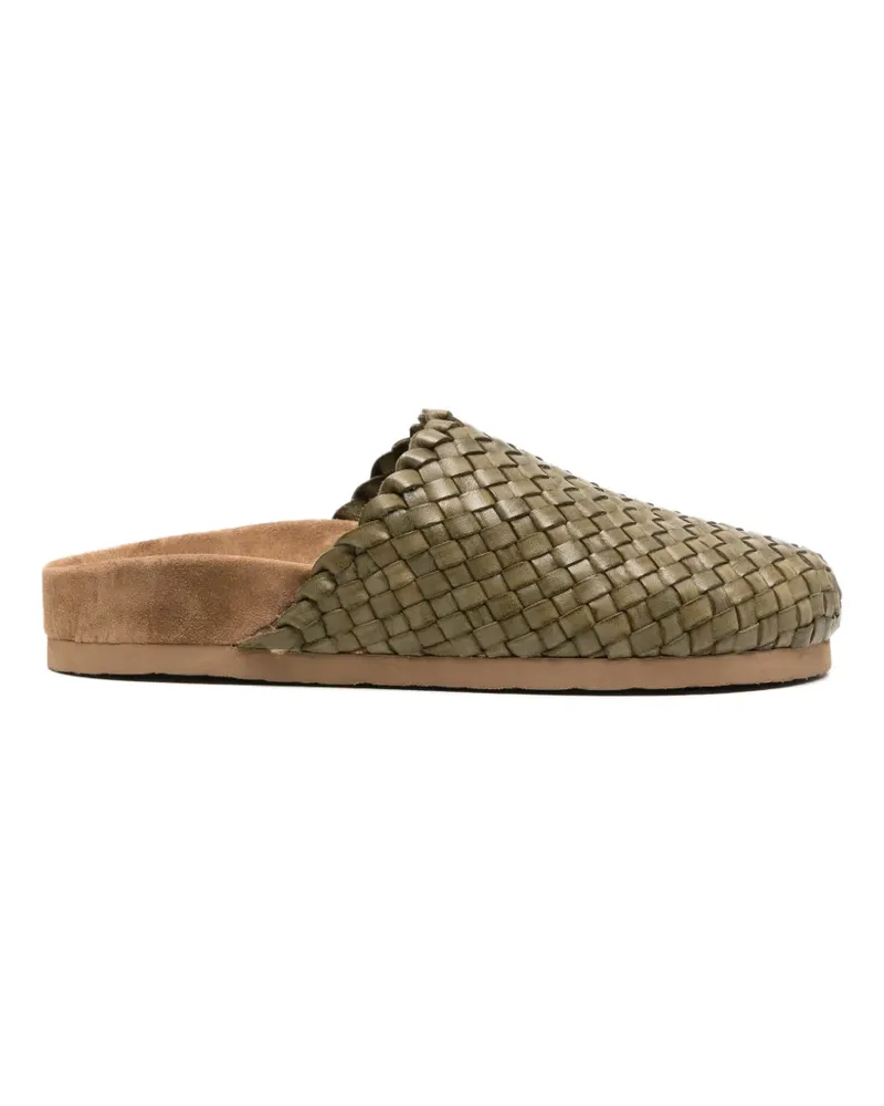 Dragon Diffusion woven-leather mules - Grün Grün