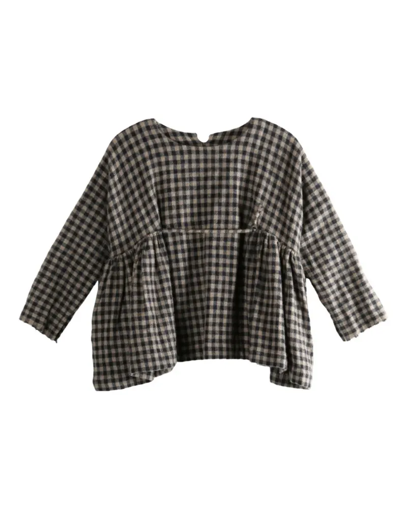 Daniela Gregis checked blouse - Schwarz Schwarz