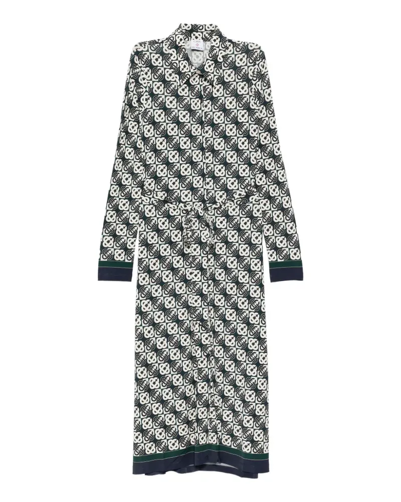 Casablanca Paris Kleid mit Monogramm-Print - Weiß Weiß