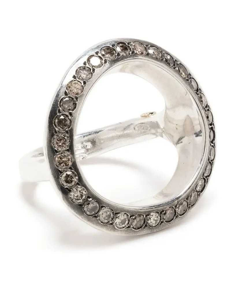 Rosa Maria Ring mit Diamanten-Pavé - Silber Silber