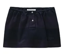 Kurzer Hosenrock mit Knöpfen - Schwarz