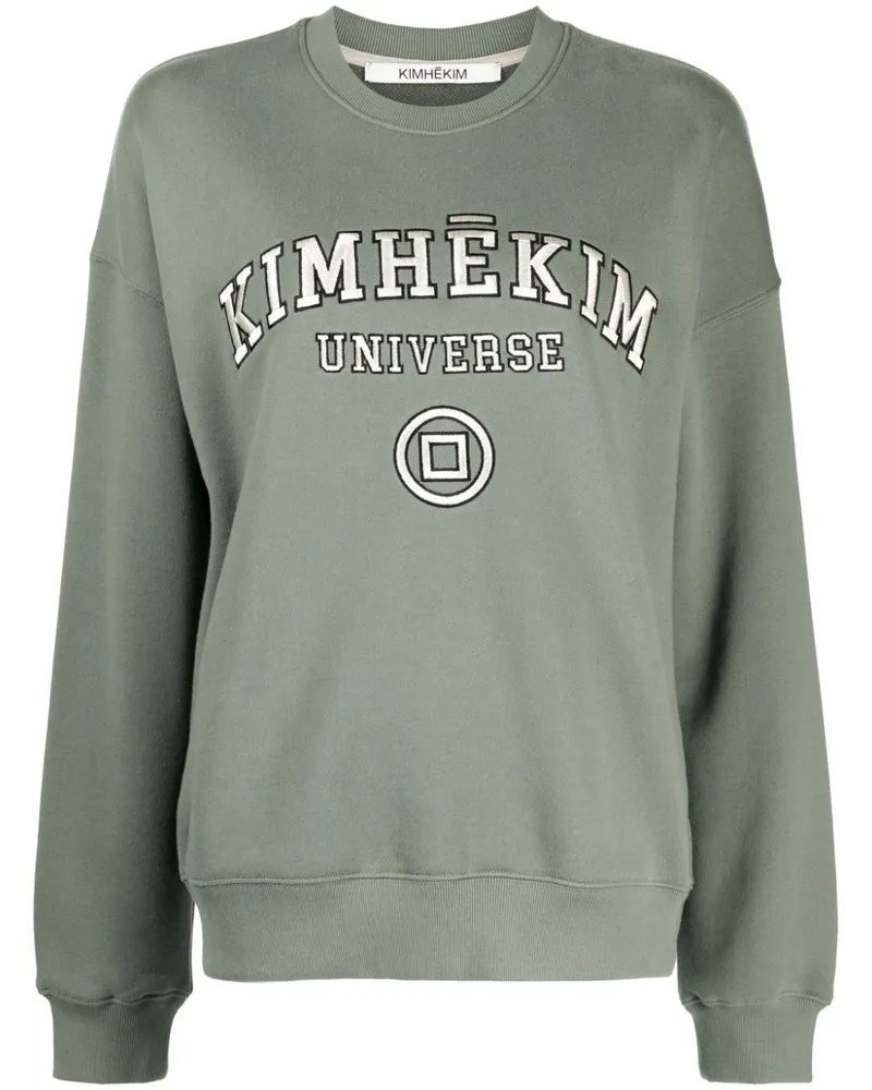 KIMHEKIM Sweatshirt mit Logo-Stickerei Grün