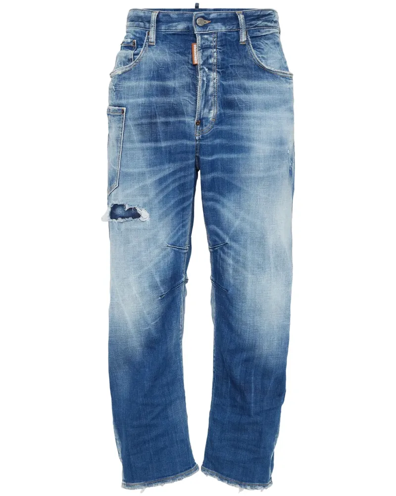 Dsquared2 Jeans in Distressed-Optik - Blau Blau
