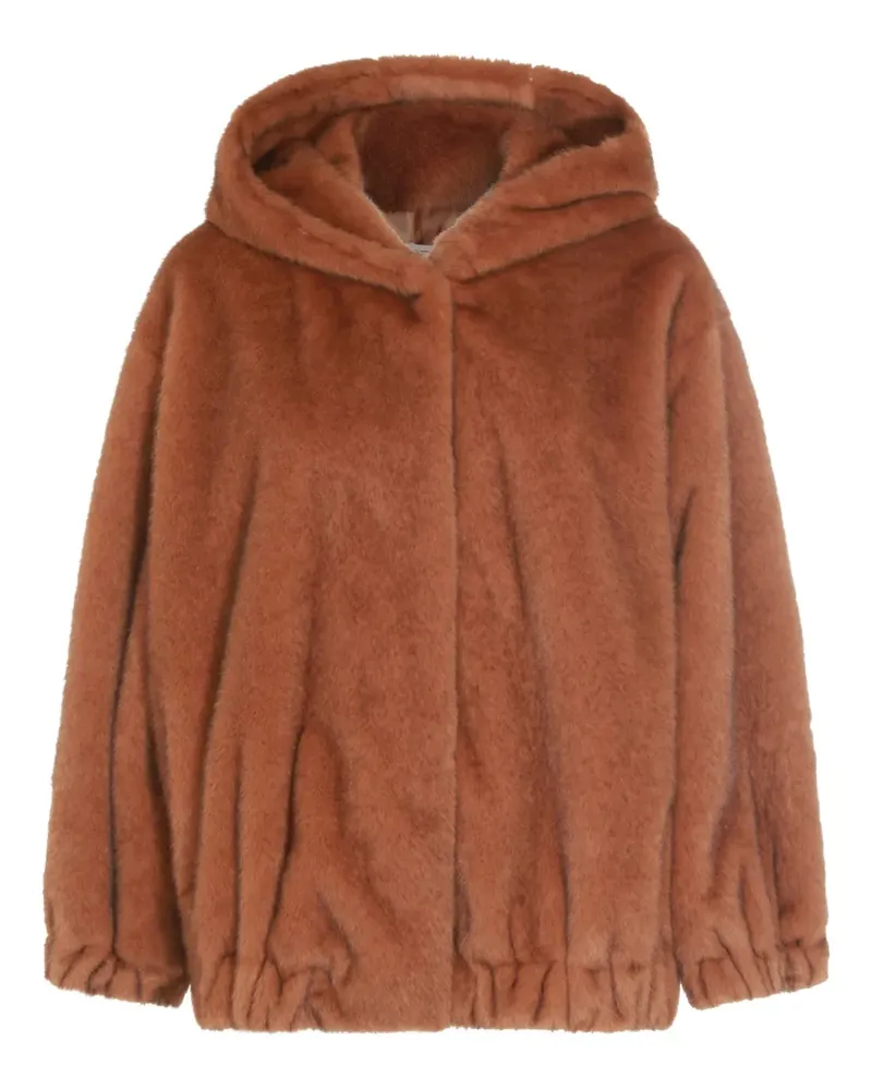 Antonelli Firenze hooded-elasticated coat - Braun Braun