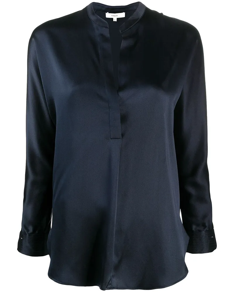 Vince Bluse mit langen Ärmeln - Blau Blau