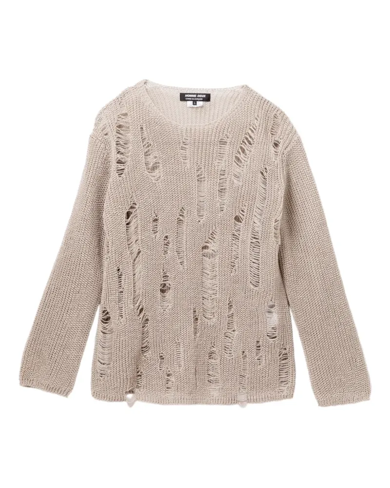 Comme des Garçons Pullover im Distressed-Look - Nude Nude