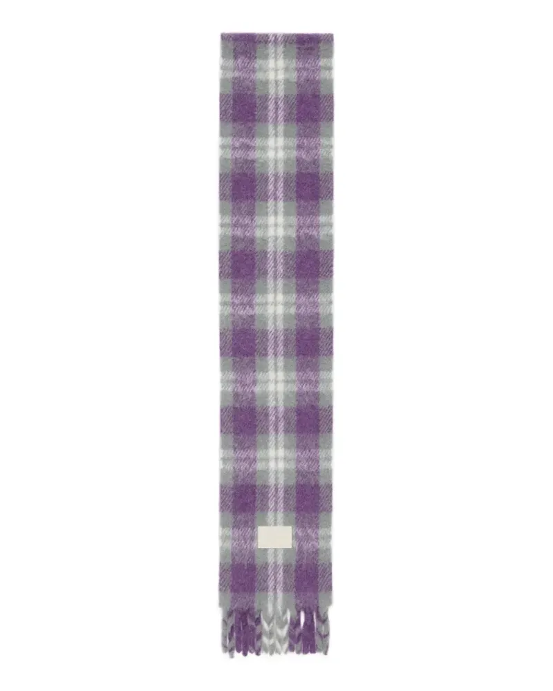 Acne Studios Schal mit Fransen - Grau Grau