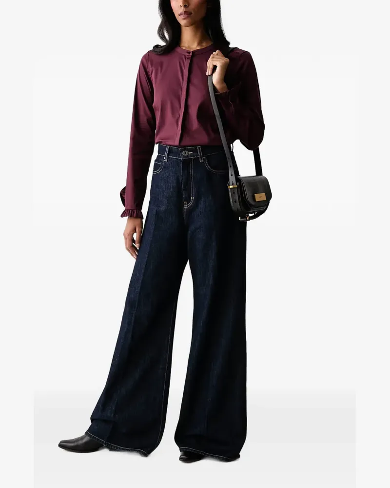 Mos Mosh MMMattie ruffled-cuff blouse - Rot Rot