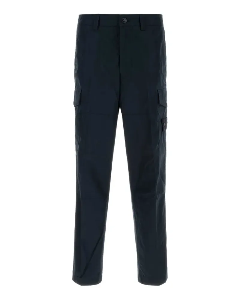 Stone Island logo-patch cargo pants - Blau Blau