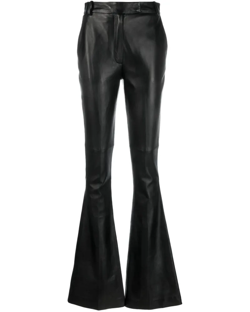 ATTICO Ausgestellte Lederhose - Schwarz Schwarz