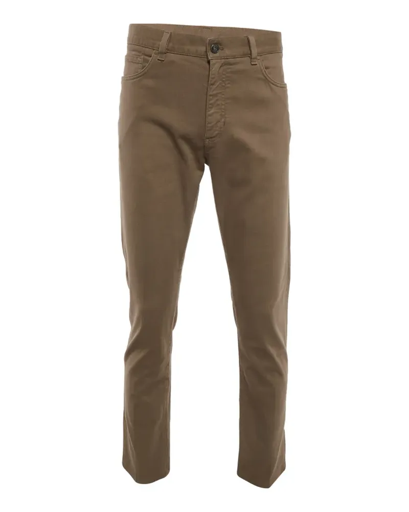 Ermenegildo Zegna Hose mit schmalem Schnitt - Braun Braun