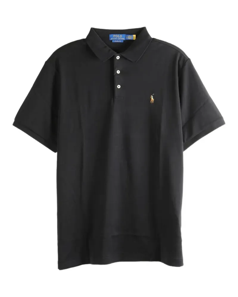 Ralph Lauren logo-embroidered polo shirt - Schwarz Schwarz