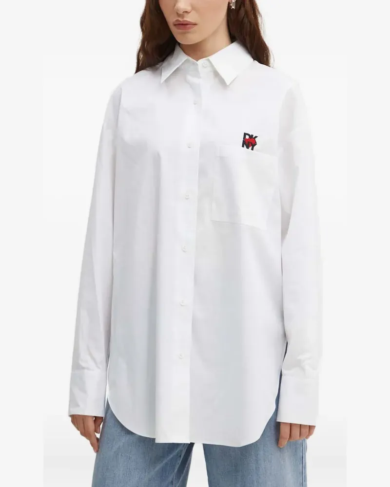 DKNY Hemd mit Logo - Weiß Weiß
