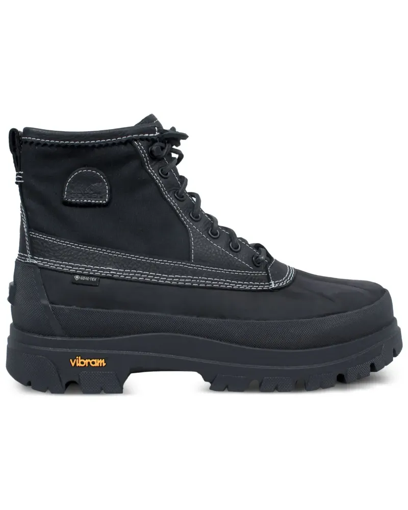 Neighborhood Stiefel mit Kontrasteinsätzen - Schwarz Schwarz