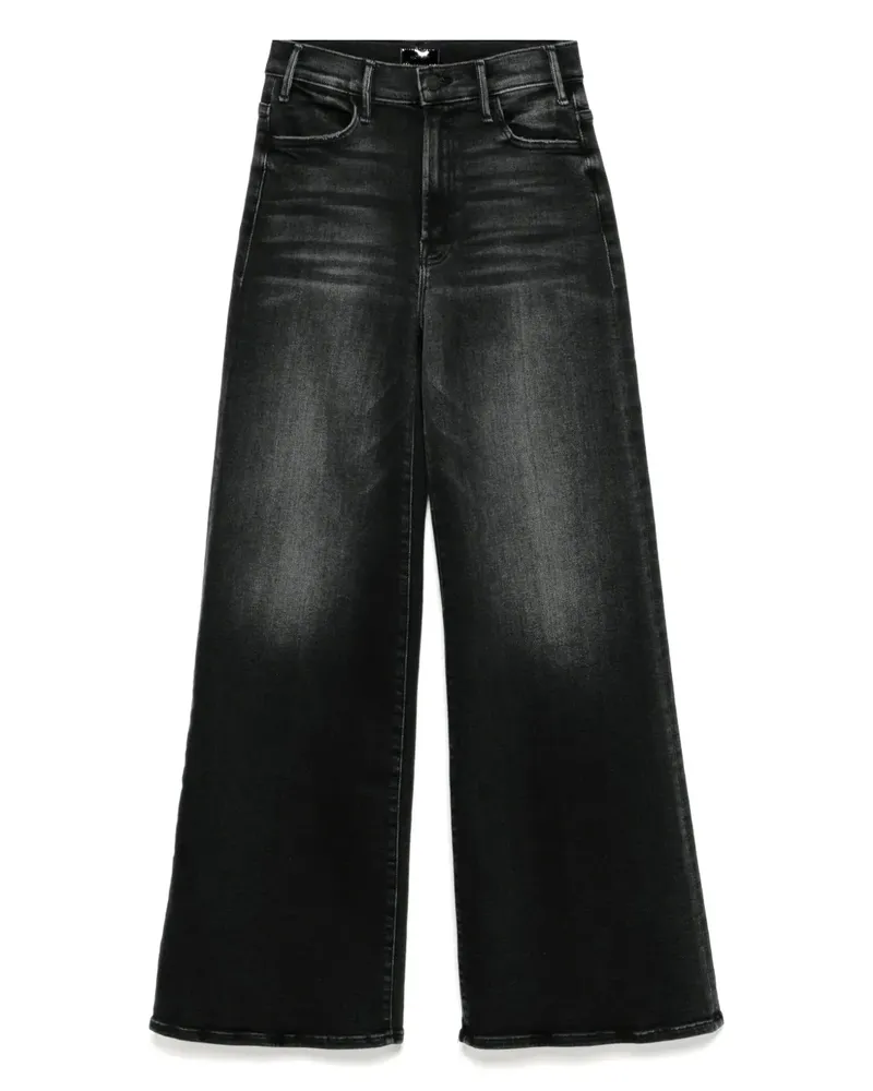 Mother Lil Hustler Roller Sneak Jeans - Schwarz Schwarz