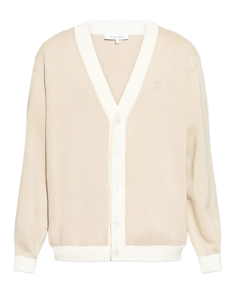 Kitsuné V-neck buttoned cardigan - Nude Nude