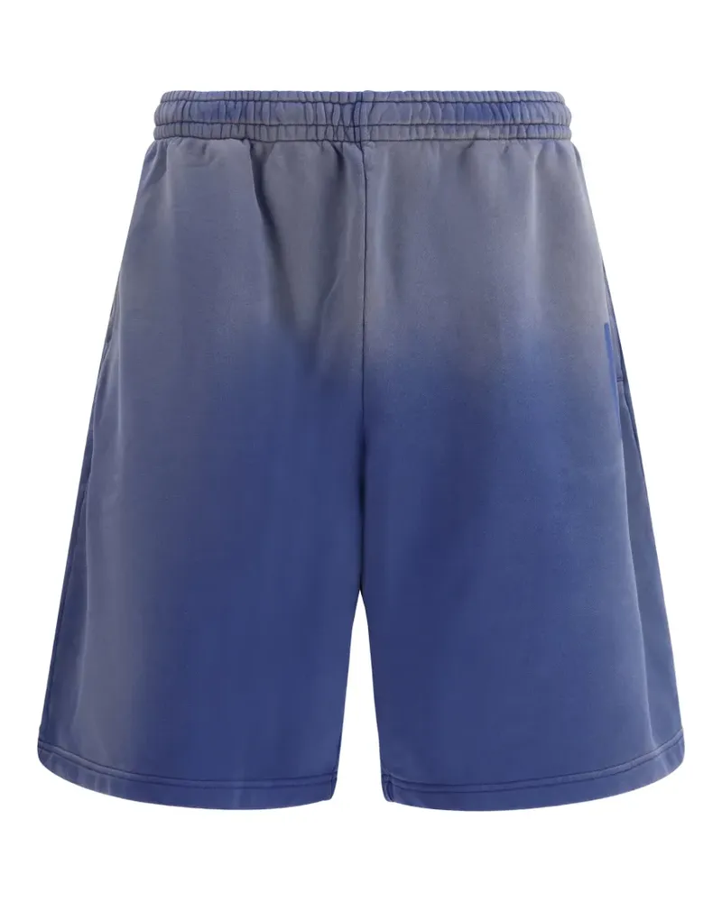 Moschino ombre initial shorts - Blau Blau