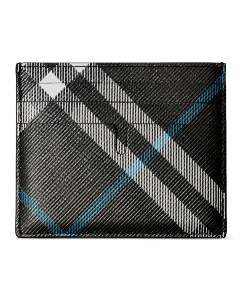 Burberry Kariertes Kartenetui - Schwarz Schwarz